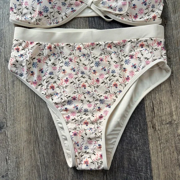 NWOT Caroline Constas floral bikini swimsuit C14